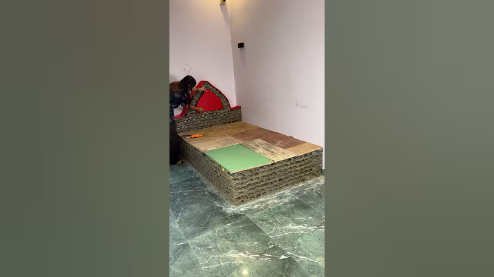 Bottles reused for Bed 🛌 making #shorts #ytshorts #bed #cementcraft #homedecor #idea #viral