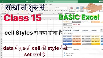 Using Cell Styles in Excel | formatting cells | Create a New Style in Excel | Cell Styles in Excel