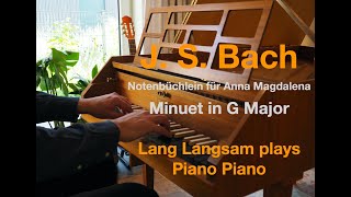 J. S. Bach Notenbüchlein für Anna Magdalena Minuet in G Major #bach #baroque #classic #glenngould