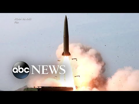 North korea launches new ballistic missiles over japan l gma