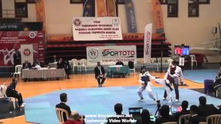 45Kg Semifinal Alper Tuna Alan Vs Gorkem Polat 2016 Turkish Junior Tkd Championships