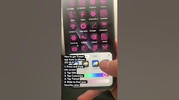 How to get Tinted app icons in iPhone iOS 18.3?