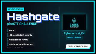 Hashgate picoCTF 2026 | web exploitation | IDOR