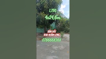 Bán Đất Khu dân cư Hoàn Long Bến Lức Long An