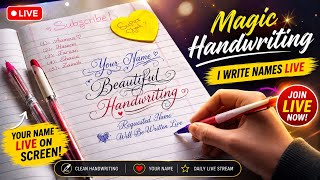 🔥 I WRITE YOUR NAME LIVE ✍️ | Beautiful Handwriting LIVE | Magic Handwriting