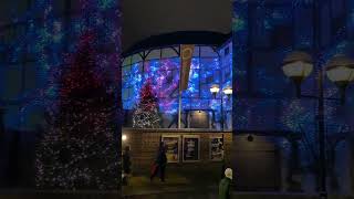 LONDON | Shakespeare's Globe theatre on the south bank of the River Thames in its Christmas lights LONDON | Shakespeare's Globe theatre on the south bank of the River Thames in its Christmas lights