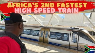 I took Africa's 2nd Fastest HIGH SPEED Train (🇿🇦Gautrain) Johannesburg to Pretoria 🇿🇦