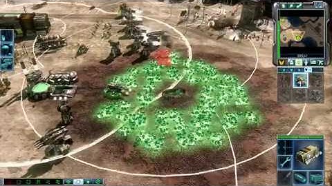 Command and Conquer 3: Tiberium Wars CROSSFIRE Mod GDI vs NOD BRUTAL AI | Coastline Chaos