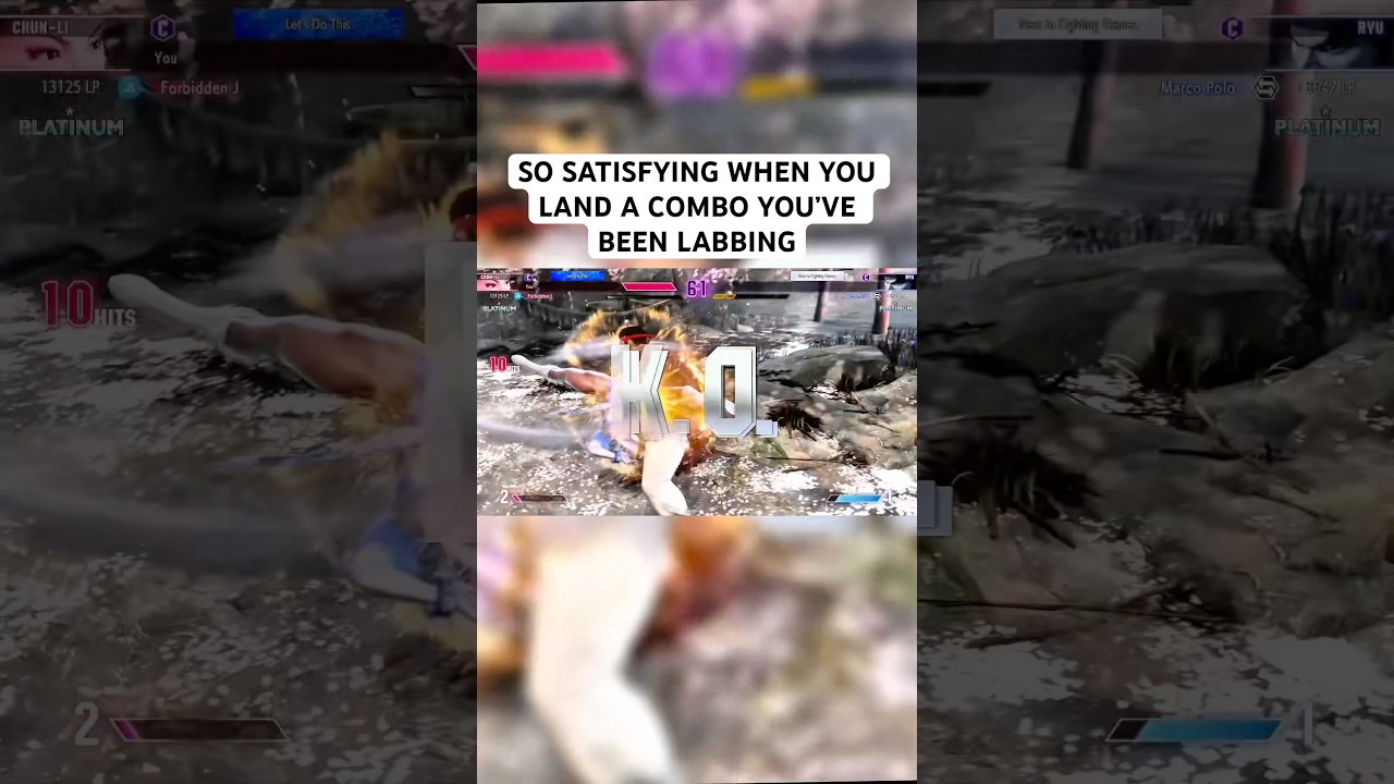 When you finally land your combos. 