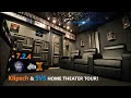 Dolby atmos  dtsx  724 klipsch and svs small home theater room tour 2