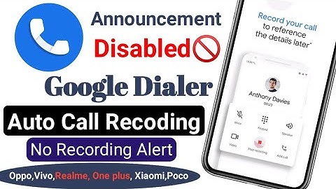 How to disable call recording announcement | call recording without alert in any android phone