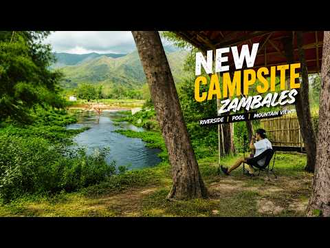 SOLO RIVERSIDE CAMPING in ZAMBALES | POOL & SCENIC MOUNTAIN VIEW| NEWLY OPENED CAMPSITE | NAOMI CAMP