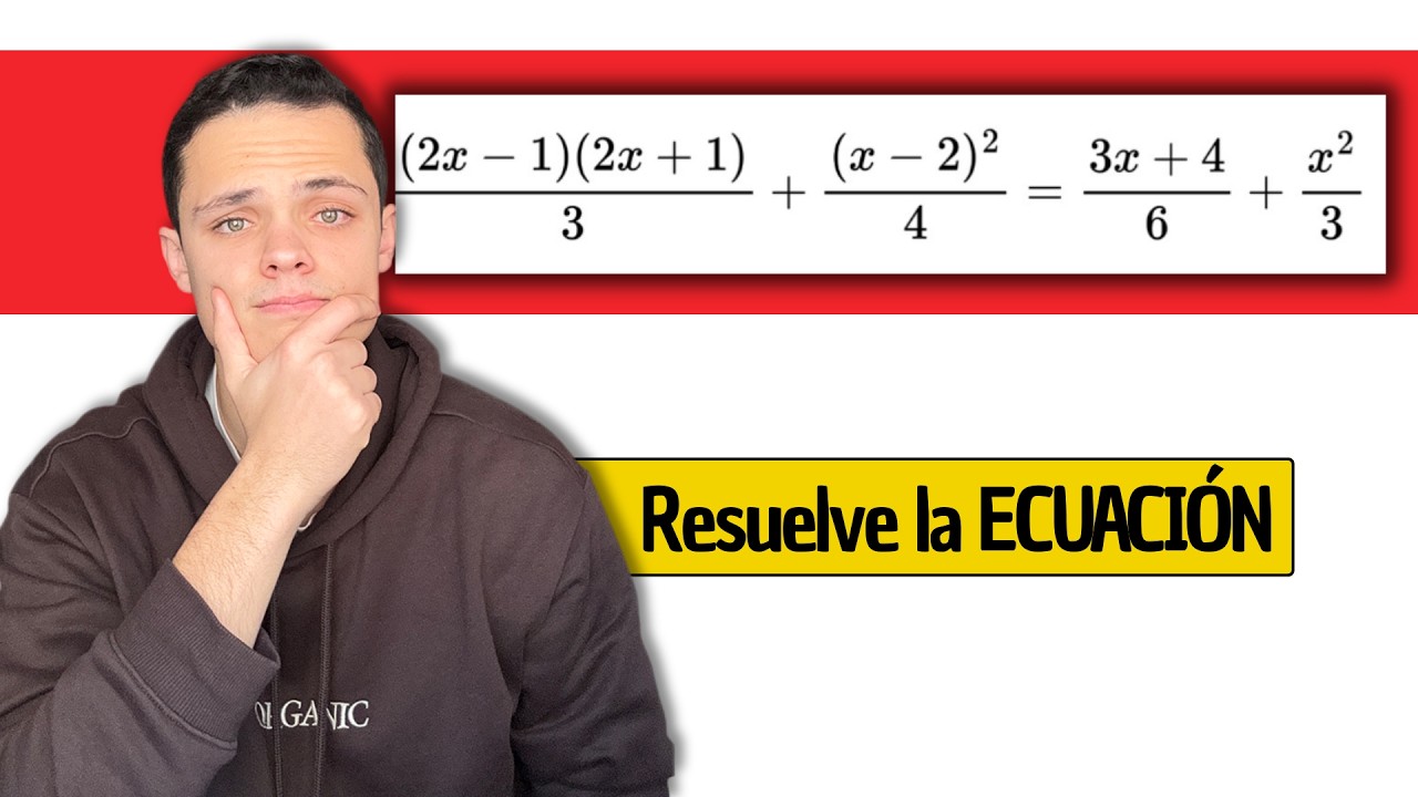 ECUACIÓN con DENOMINADORES | Identidades Notables | Resuelta Paso a Pas