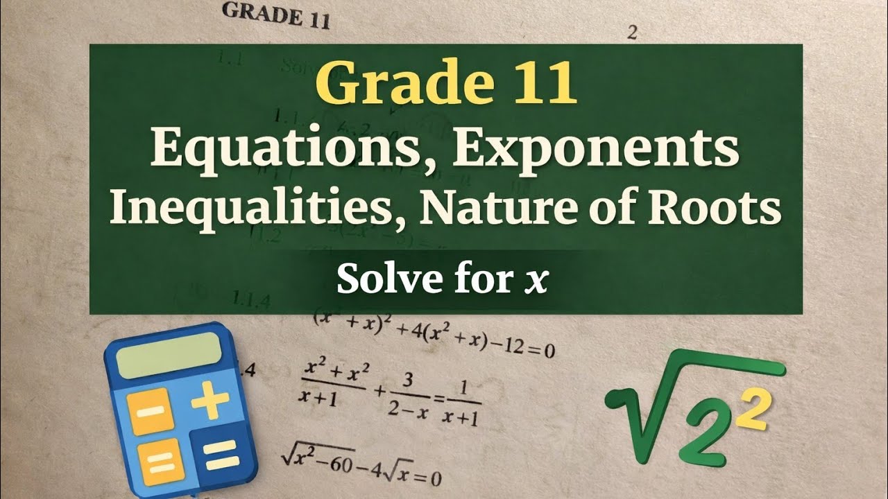 Grade 11 March Controlled Test March 2026 |Nature of Roots (MATHSISAGAME is live!) 