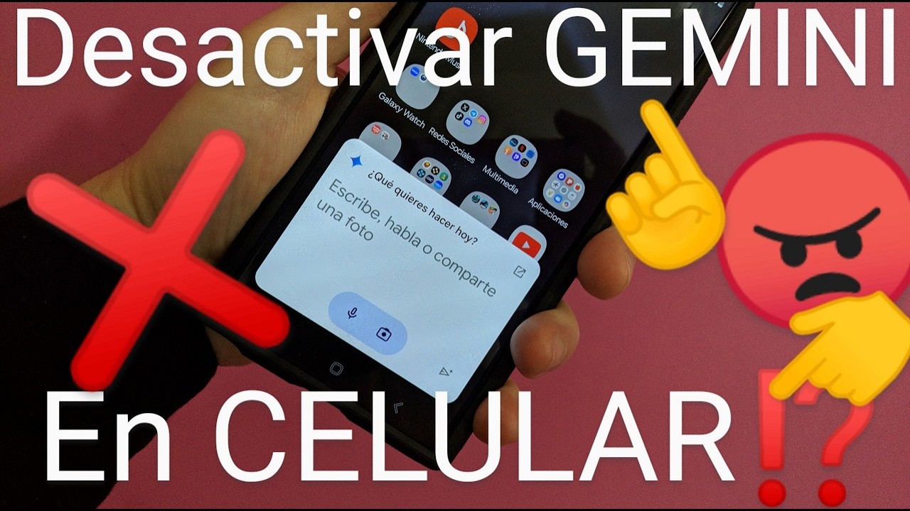 📱 🤖 Como DESACTIVAR el ASISTENTE de GOOGLE GEMINI FÁCIL y RÁPIDO - YouTube