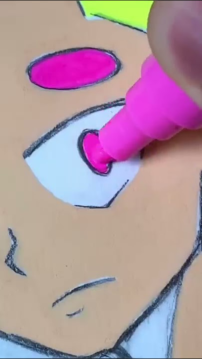 Drawing New Character with Posca Markers! Really Satisfying! (Shorts)