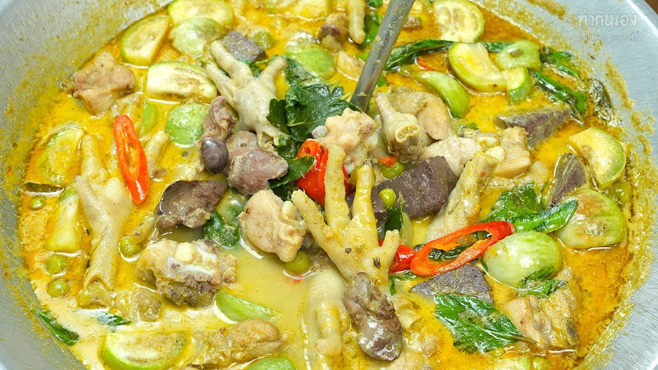 แกงเขียวหวานไก่ สูตรน้ำแกงสีสวยใช้กระทิสดหอมอร่อย  Thai Green Curry | ข้อมูลทั้งหมดที่เกี่ยวข้องกับสูตร น้ำที่ถูกต้องที่สุด