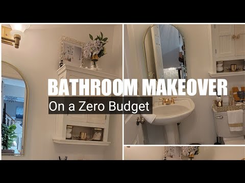 Guest BATHROOM MAKEOVER on a ZERO Budget//Renovate with me//Home Decor ... - Zero Budget Home Renovation Projects
