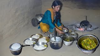 Open Fire Cooking in Nepal || Beautiful Village Girl Makes an Organic Traditional Meal||