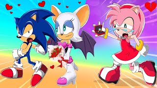 Poor Sonic, Lazy Amy and Rich Rouge in a Love Story of Sonic Poor Life - Sonic Movie 2 Animation