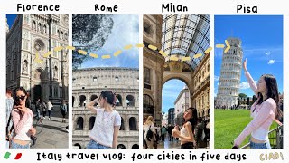 Italy Travel Vlog: a quick trip to Milan, Florence, Pisa, and Rome!