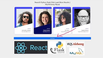 ReactJS Python Flask Click Load More Results | SQLAlchemy Mysql