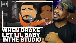 WHEN DRAKE LET LIL BABY IN THE STUDIO..😂😂😂 - JK D ANIMATOR