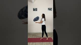 Supta virasana with bolster. Поза воина лежа на валике