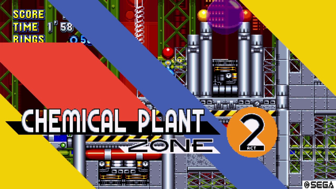 Sonic Mania playthrough chemical plant zone YouTube