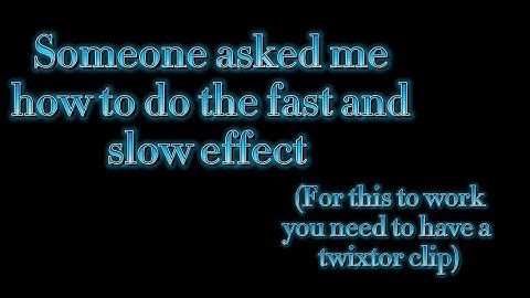 Fast and Slow Effect on capcut | Tutorial