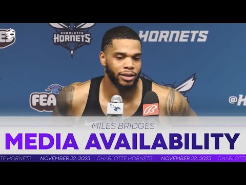 Hornets vs Wizards: Miles Bridges Postgame Media Availability | 11/22/2023