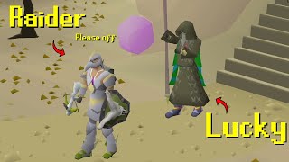 Pking Raiders after they get a Rare Drop (HUGE Loots)