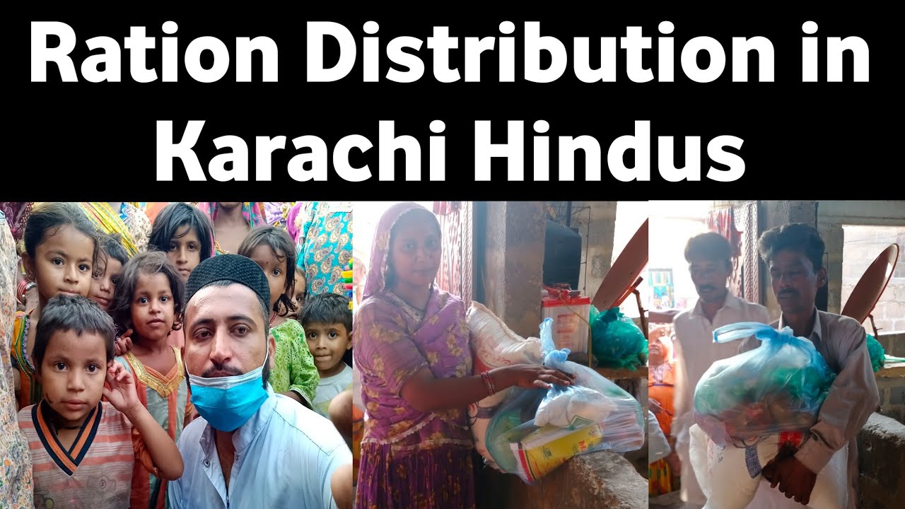 Ration Distribution in Karachi Hindus Video 4 Mufti Fazal Hamdard