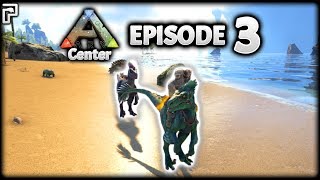 Taming A RAPTOR Couple! STOMPING On Dinos! | ARK Survival Evolved: The Center | Episode 3