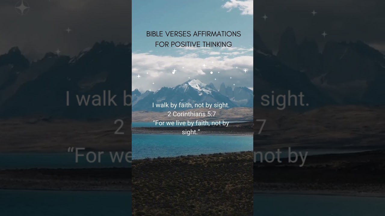 Bible Verses Affirmations for Positive Thinking 