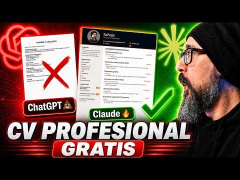 Crea tu CURRICULUM VITAE GRATIS CON IA [ 100% PROFESIONAL ] 🔥 Claude VS 💩 ChatGPT