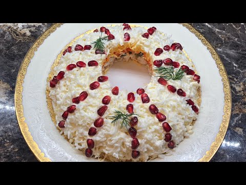 САЛАТ НА НОВЫЙ ГОД. Всё что есть дома!!
