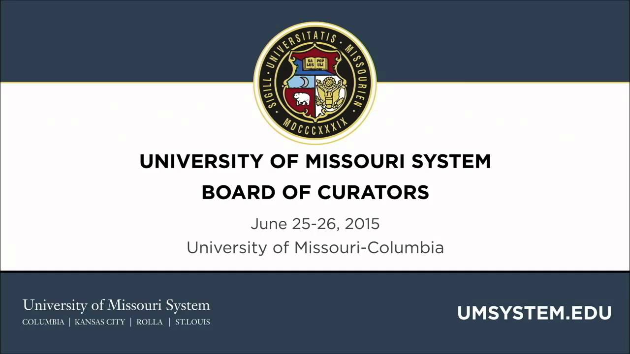 umkc academic calendar University of Missouri Board of Curators Meeting