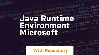 java runtime environment microsoft Profile