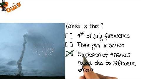 Software Failure Quiz Solution - Georgia Tech - Software Development Process