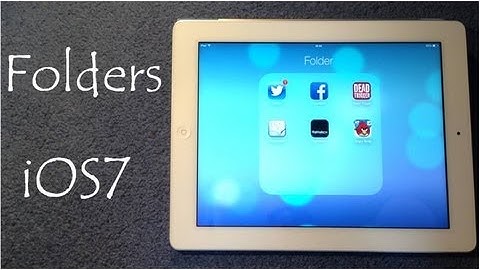 iOS7 Folders On iPad