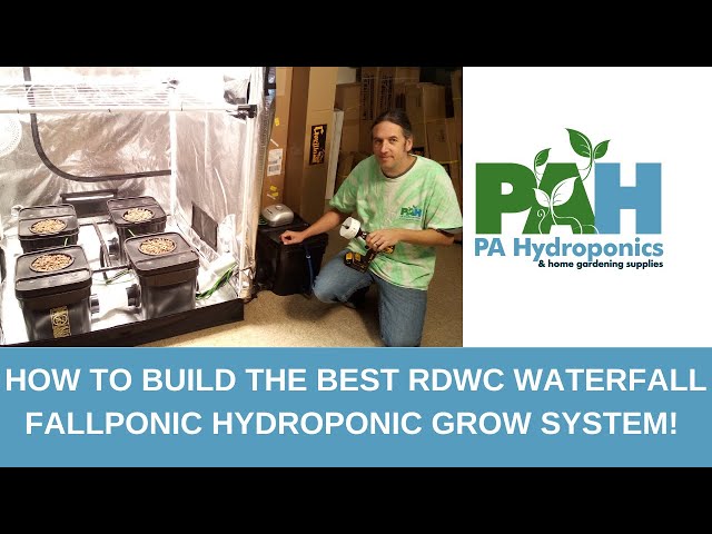 custom built 4 plant rdwc waterfall top feed fallponic hydroponic system