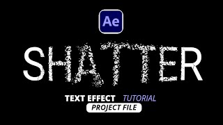 Shatter TEXT Effect Tutorial After Effects 2024 ( how to create text animation )