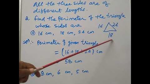Perimeter of Scalene Triangle