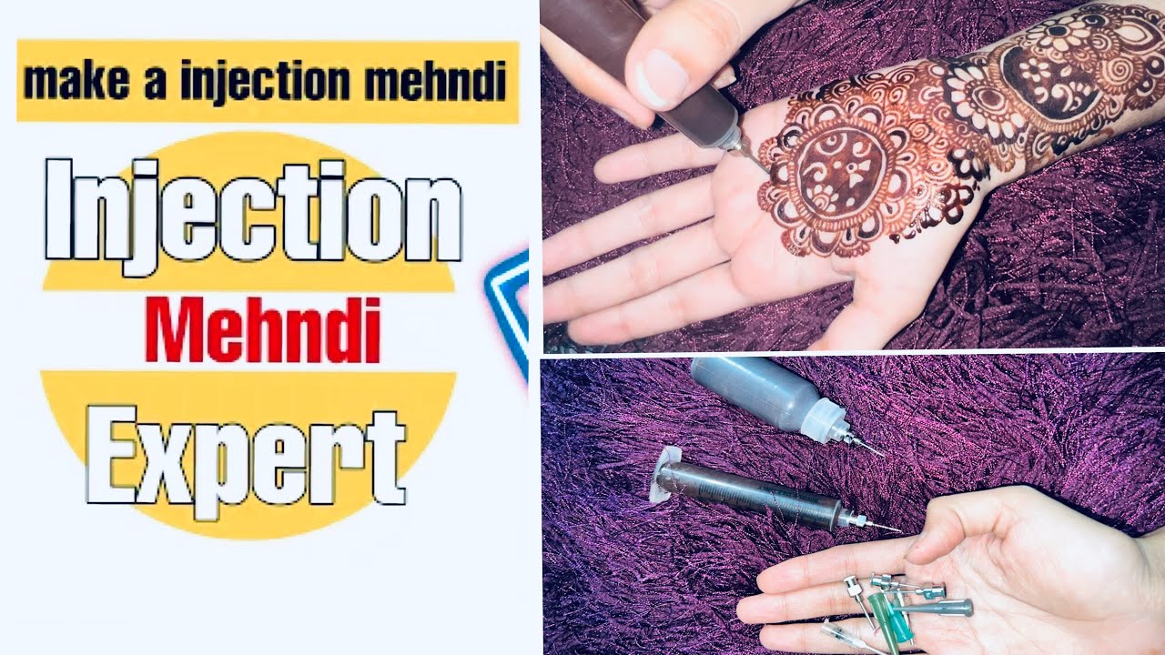Injection mehndi method and formula || Injection Mehndi Design || Ifrah’s Mehndi Design
