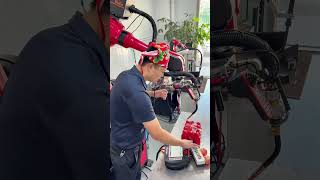Programming-free welding robot. #industrial #welding #robot
