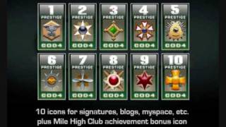 Call Of Duty 4 Prestige Badges