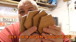 DIY Hexagon Coasters | Oak Wood Coasters