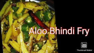 Simple Aloo Bhindi Fry Vlog