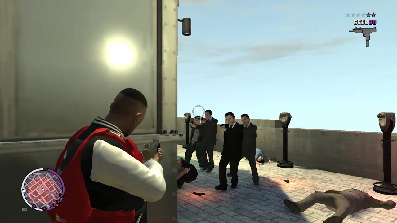 GTA 4 TBOGT - Rotterdam Tower Mafia Massacre & Police Rampage + Six Star Escape